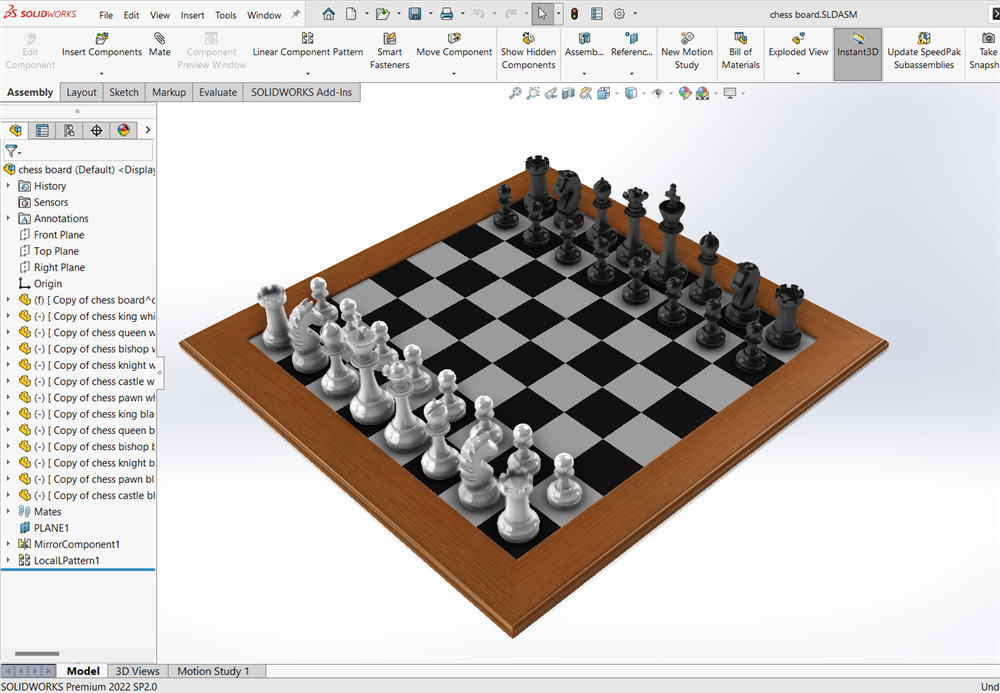 Chess Piece - The King  Solidworks tutorial, Autocad tutorial, Chess